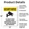 Signmission 24 Hour Video Surveillance With Symbol OSHA Security Notice Sign, Aluminum, 12in W x 18in L, 2PK OS-2PACK-SN-A-1218-V-11692 - alternate 3